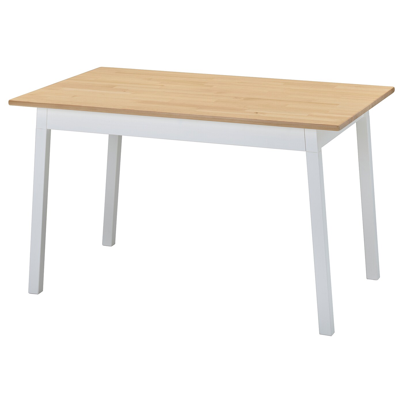 Стол обеденный - IKEA PINNTORP, 125х75х75 см, дерево светло-коричневый/белый, ПИННТОРП ИКЕА