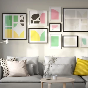 Второе фото. Рамка на 5 фотографий - IKEA RÖDALM/RODALM/РОДАЛЬМ ИКЕА, 64х71 см, черный