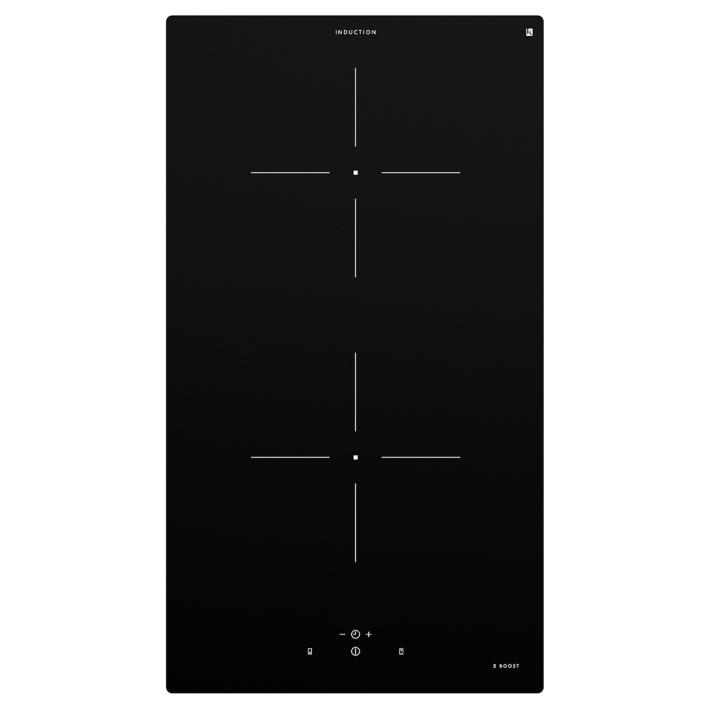 Индукционная варочная панель - VÄLBILDAD / VАLBILDAD IKEA/ ВАЛЬБИЛДАД ИКЕА,  29 см, черный