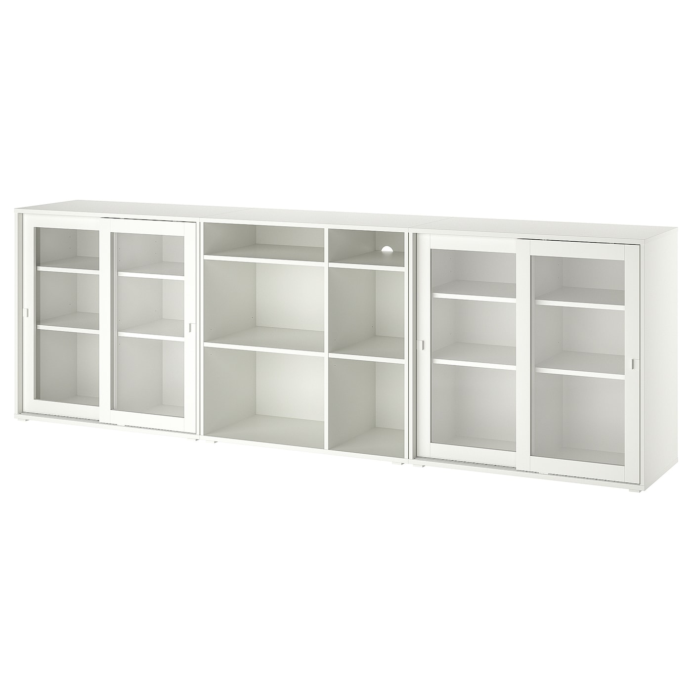 Книжный шкаф - VIHALS IKEA/ ВИХАЛС ИКЕА,   285х90 см, белый