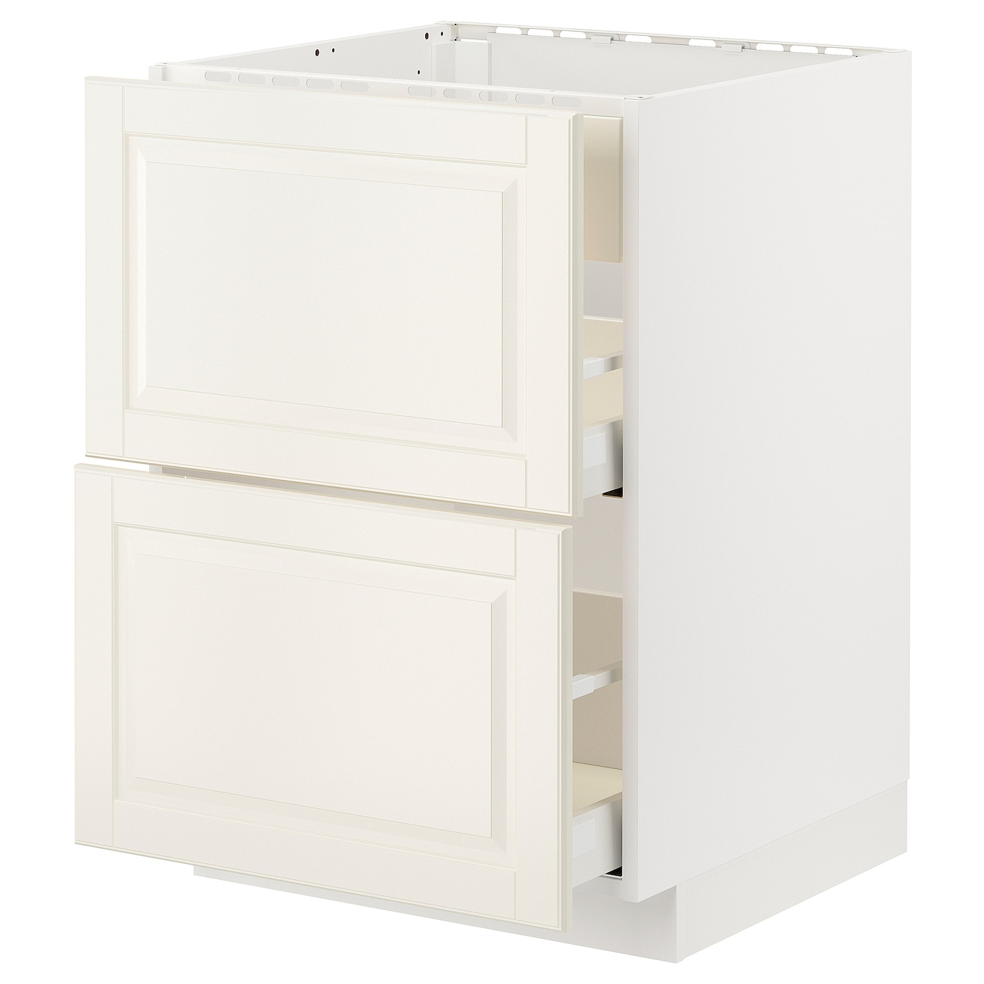 Напольный шкаф - METOD / MAXIMERA IKEA/ МЕТОД/ МАКСИМЕРА ИКЕА,  88х60 см, белый/светло-бежевый