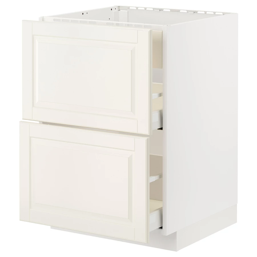 Напольный шкаф - METOD / MAXIMERA IKEA/ МЕТОД/ МАКСИМЕРА ИКЕА,  88х60 см, белый/светло-бежевый (изображение №1)