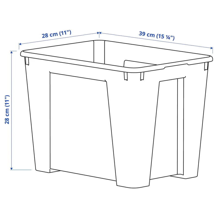 Коробка - SAMLA IKEA/ САМЛА ИКЕА, 39х28 см, прозрачный (изображение №10)