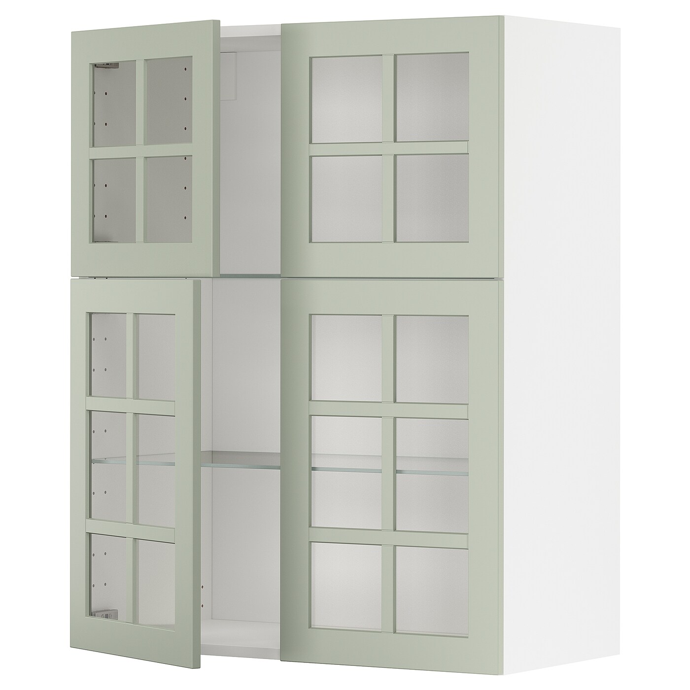 Шкаф -  METOD  IKEA/  МЕТОД ИКЕА, 100х80 см, зеленый/белый