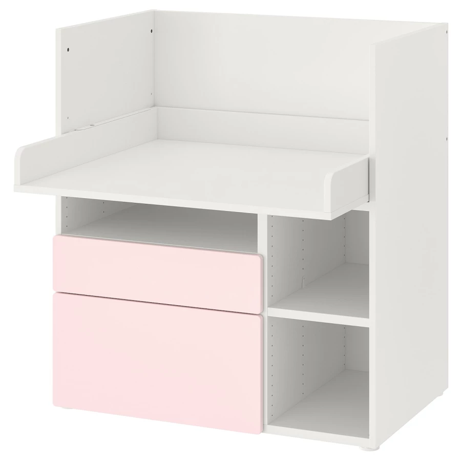 Стол детский - IKEA SMÅSTAD /SMASTAD/СМОСТАД ИКЕА, 90x79x100 см, белый/розовый (изображение №1)