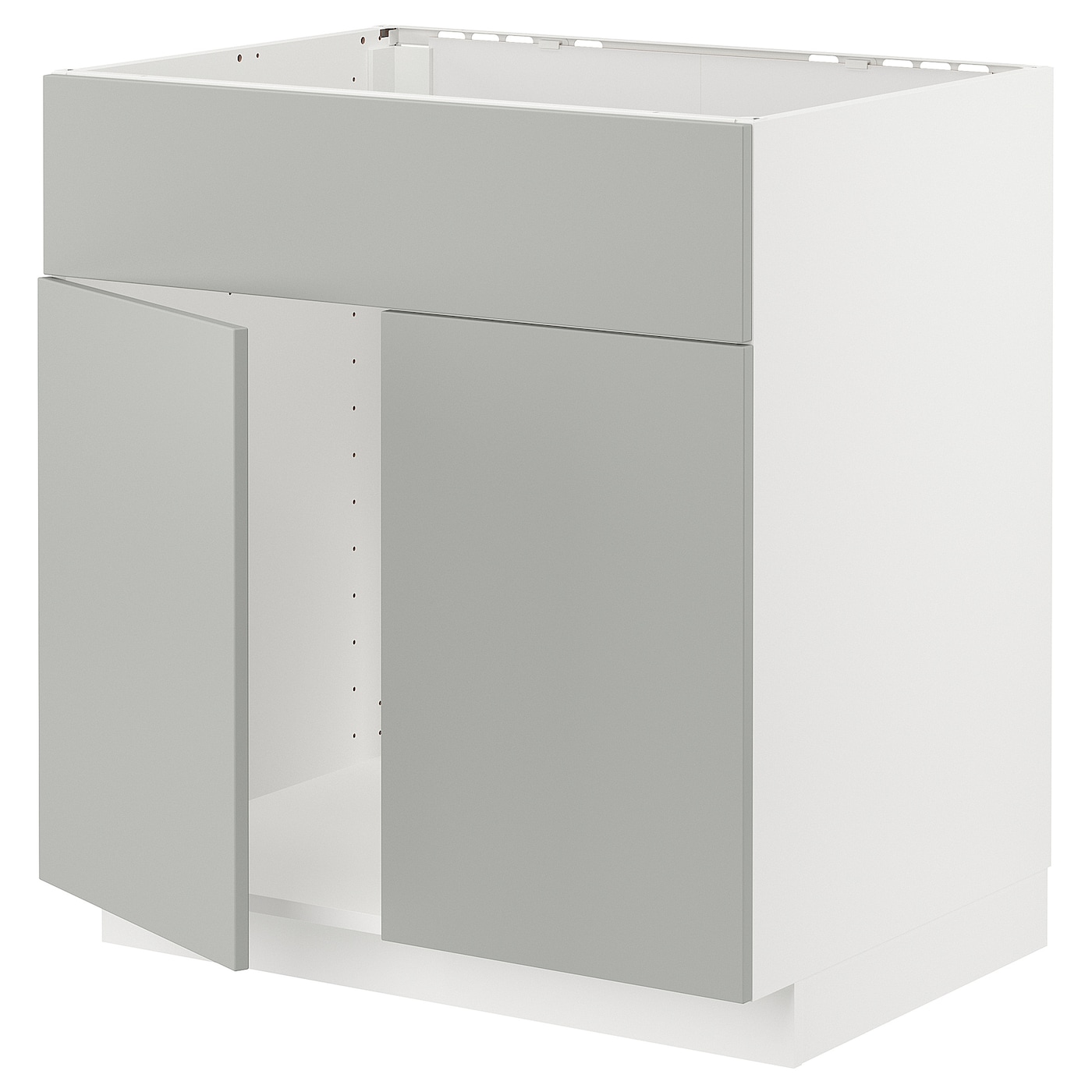 Напольный шкаф - METOD IKEA/ МЕТОД ИКЕА,  88х80 см, белый/светло-серый