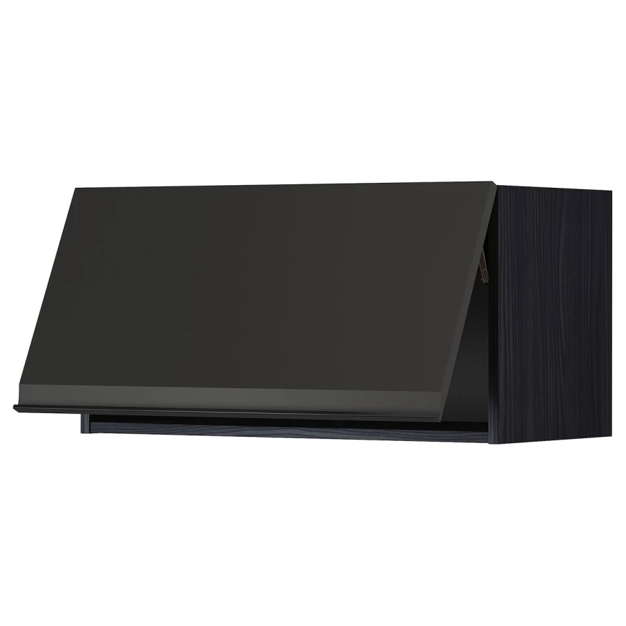 METOD Навесной шкаф - METOD IKEA/ МЕТОД ИКЕА, 80х40 см, черный (изображение №1)