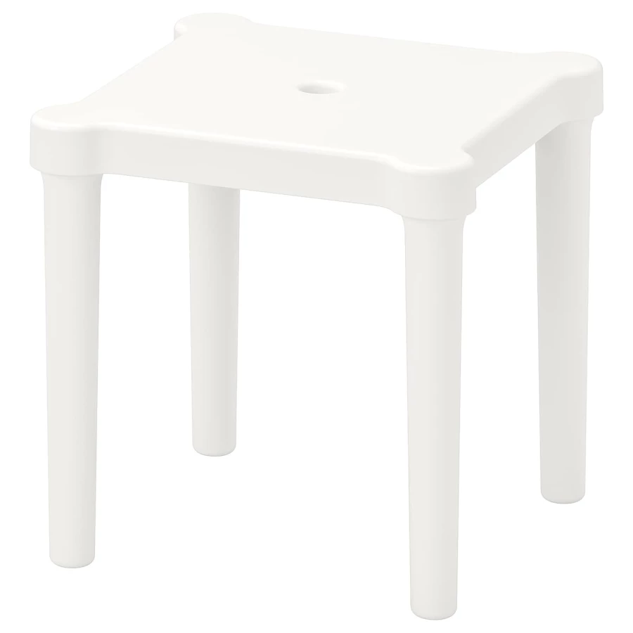 Детский табурет для дома/улицы - UTTER IKEA/ УТТЕР ИКЕА, 28х27 см, белый (изображение №1)
