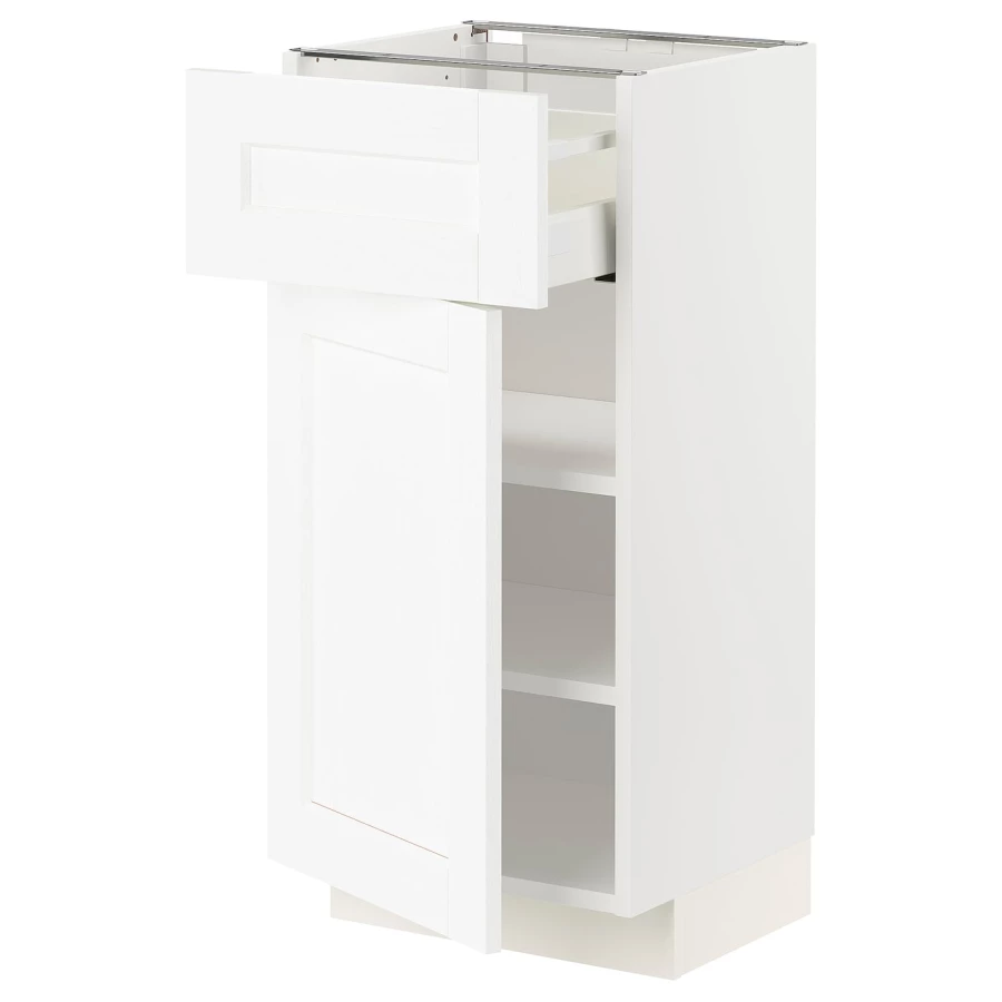 Напольный шкаф - IKEA METOD MAXIMERA, 88x39,5x40см, белый, МЕТОД МАКСИМЕРА ИКЕА (изображение №1)