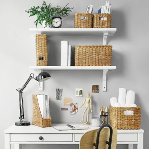 Второе фото. Корзина - TRUMMIS IKEA/ ТРУММИС ИКЕА, 18x25x14 см, бежевый