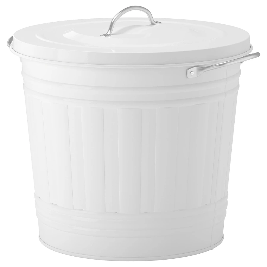 Корзина для мусора - IKEA KNODD, 16л, белый, КНОДД ИКЕА (изображение №1)