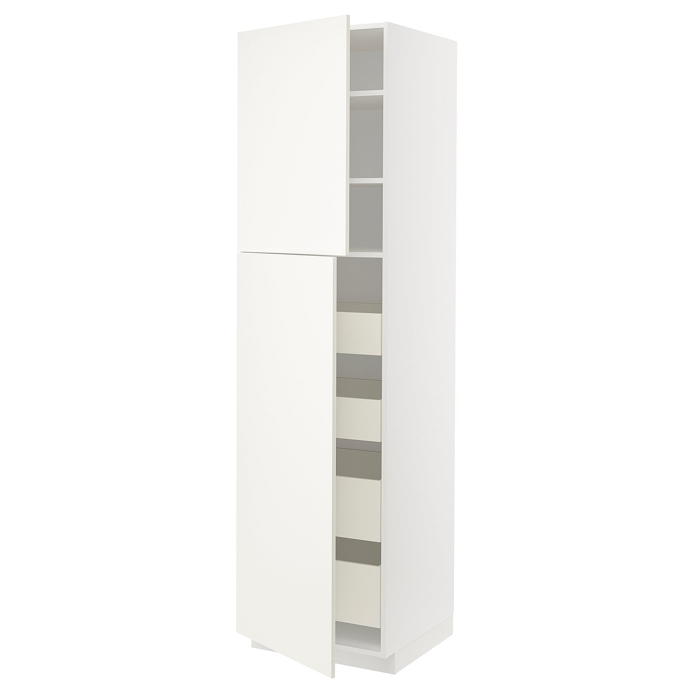 Высокий шкаф - IKEA METOD/MAXIMERA/МЕТОД/МАКСИМЕРА ИКЕА, 60х60х220 см, белый