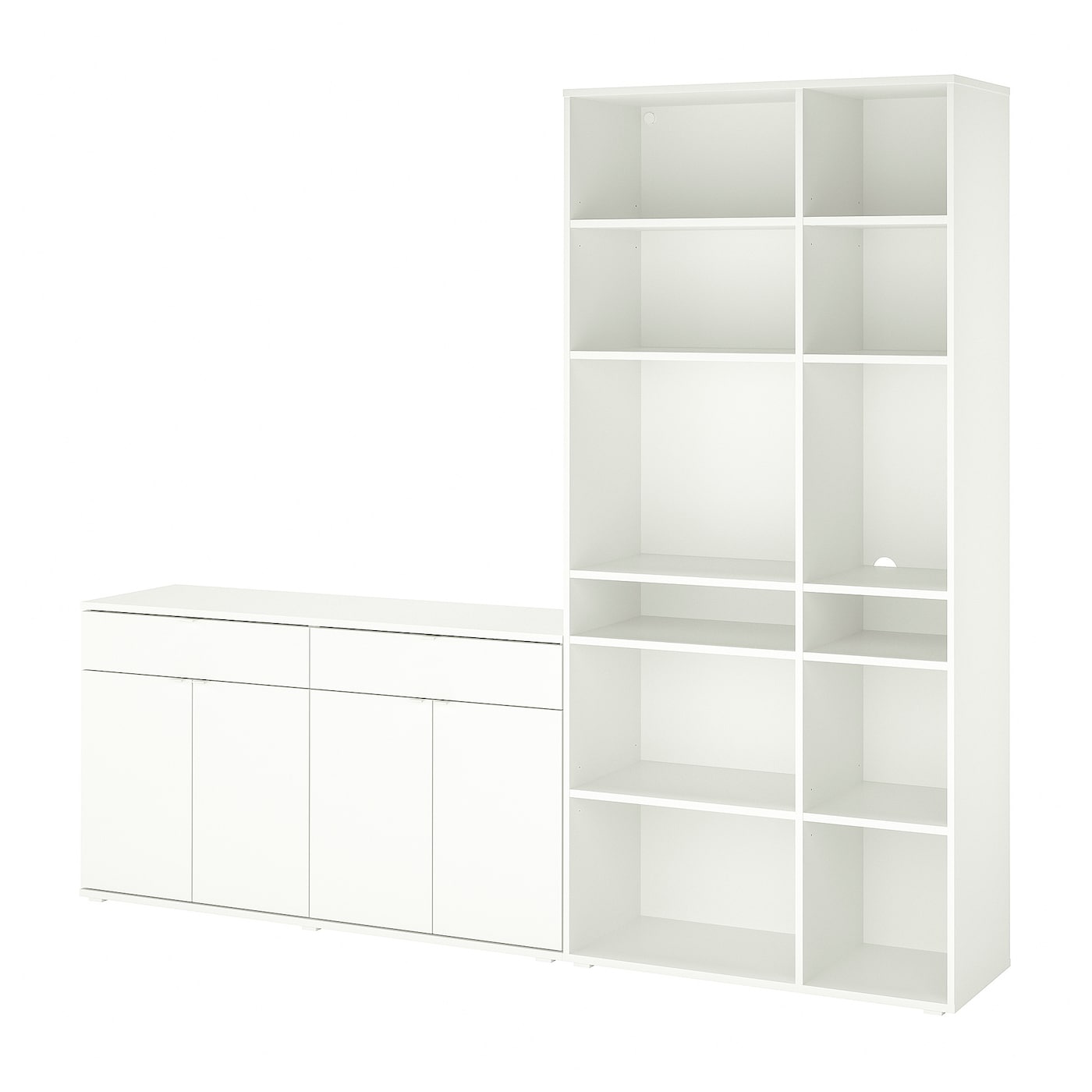 Шкаф  - VIHALS IKEA/ ВИХАЛС ИКЕА, 235x37x200 см, белый