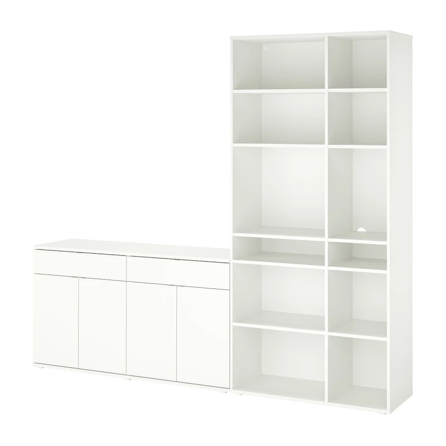 Шкаф  - VIHALS IKEA/ ВИХАЛС ИКЕА, 235x37x200 см, белый (изображение №1)