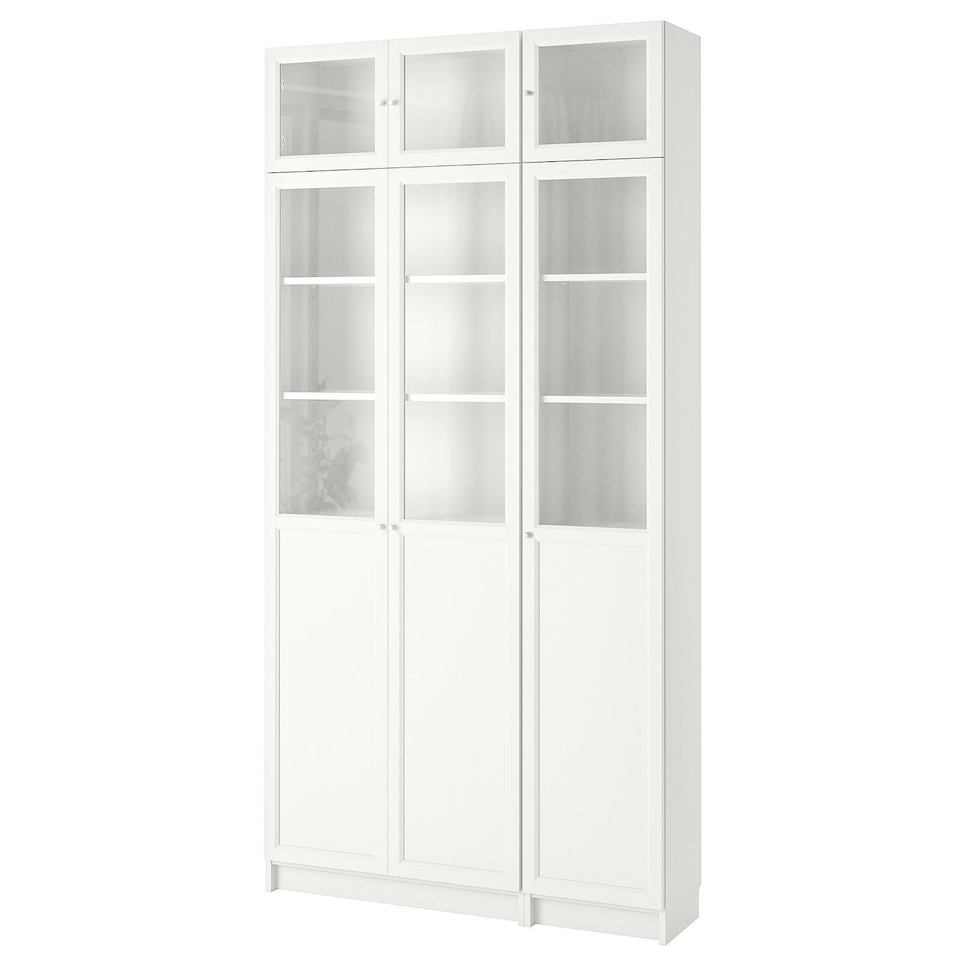 Книжный шкаф с дверцей - BILLY/OXBERG IKEA/ БИЛЛИ/ОКСБЕРГ ИКЕА, 30х120х237 см, белый