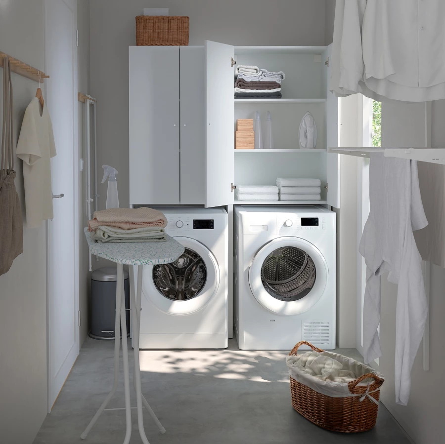 Встраиваемая стиральная машина/сушилка - UDDARP IKEA/ УДДАРП ИКЕА,  85х60 см, белый (изображение №4)