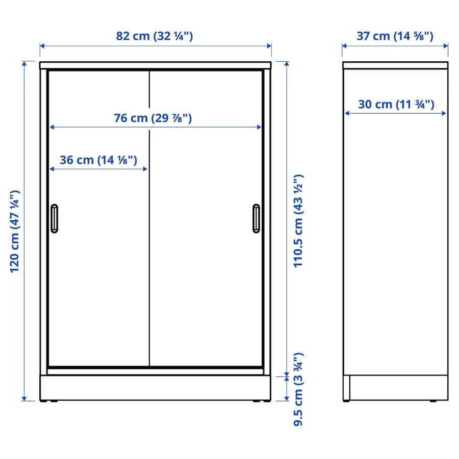 Шкаф - TONSTAD  IKEA/ ТОНСТАД  ИКЕА, 120х82 см, под беленый дуб (изображение №5)