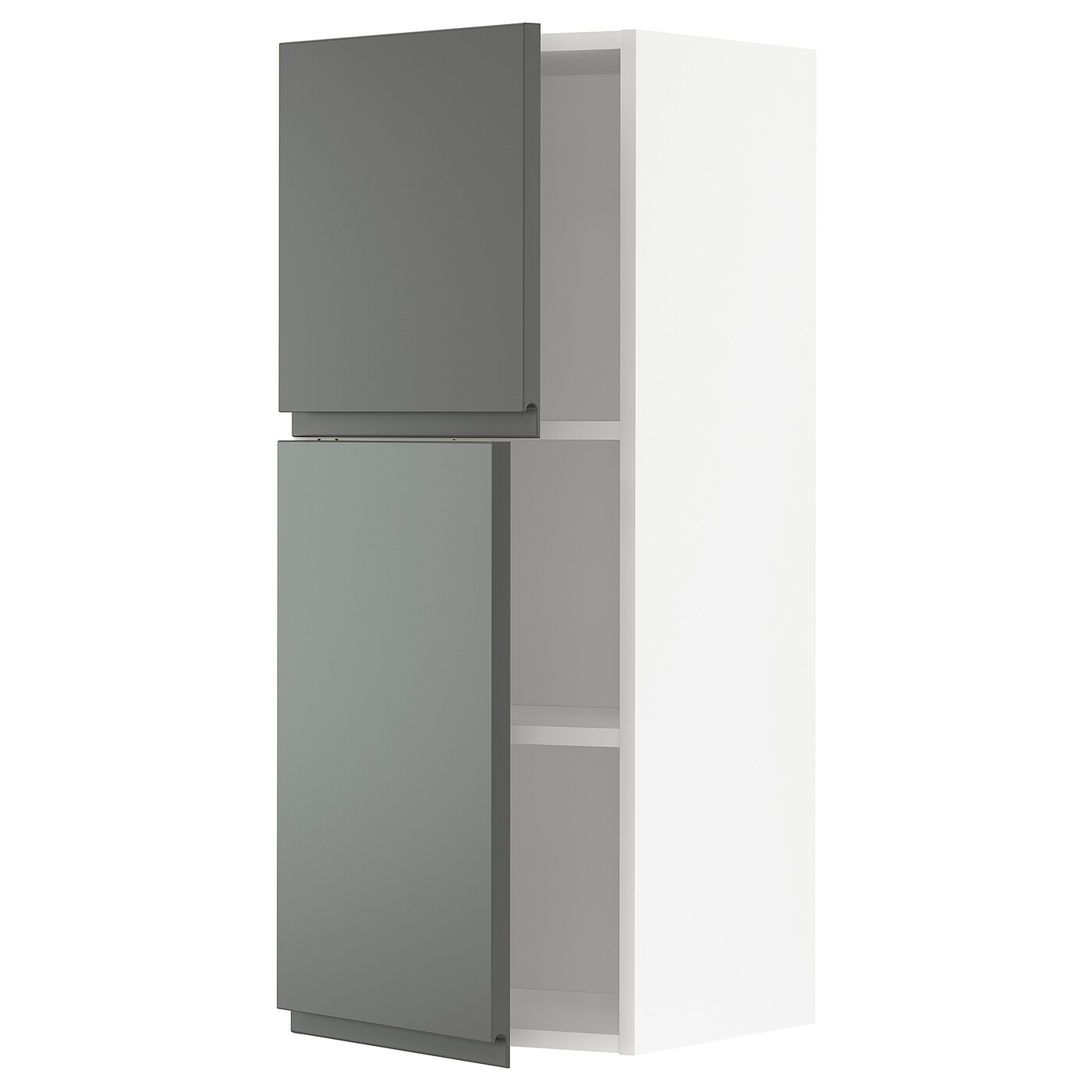 Навесной шкаф с полкой - METOD IKEA/ МЕТОД ИКЕА, 100х40 см, белый/серый