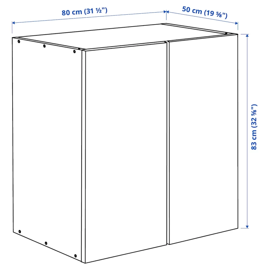 Шкаф - IVAR IKEA/ ИВАР ИКЕА, 83х80 см, бежевый (изображение №4)