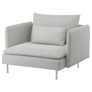 Кресло SÖDERHAMN IКЕА / СЁДЕРХАМН ИКЕА , светло-серый