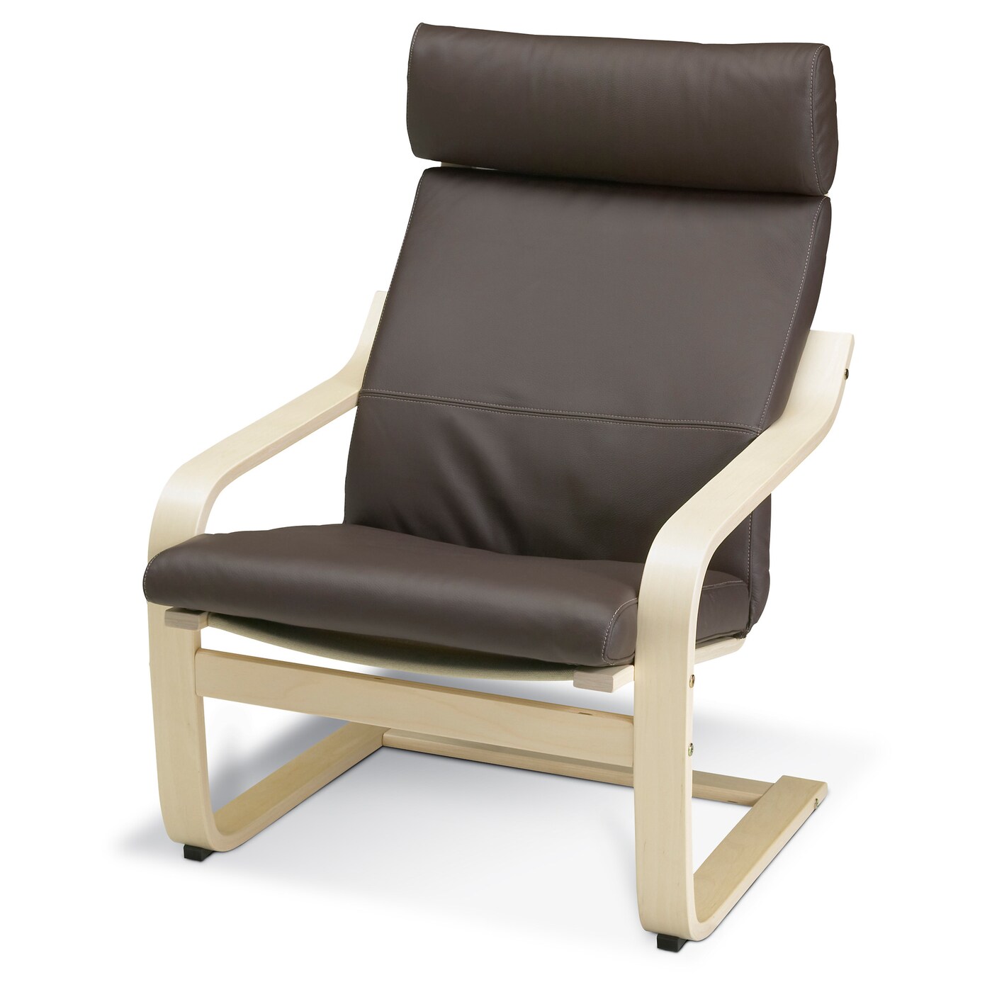 Кресло - IKEA POÄNG/POANG/ПОЭНГ ИКЕА, 68х82х100 см, коричневый/бежевый