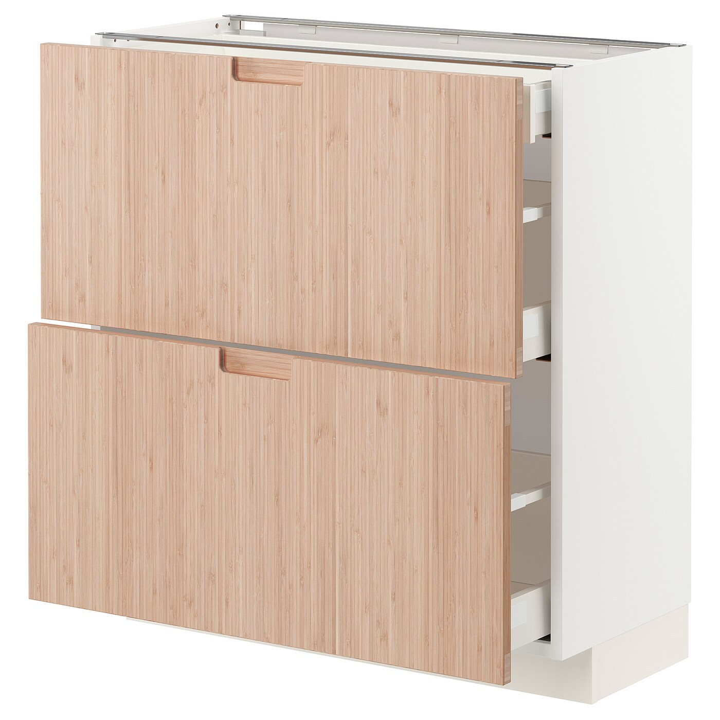Напольный кухонный шкаф  - IKEA METOD MAXIMERA, 88x39,2x80см, белый/светло-коричневый, МЕТОД МАКСИМЕРА ИКЕА