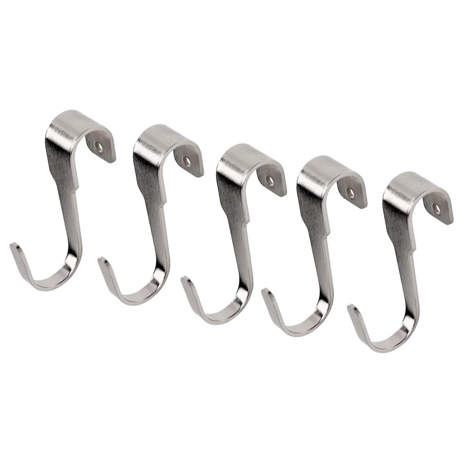 Крючок - HULTARP IKEA/ ГУЛЬТАРП ИКЕА, 7 см, серебряный (изображение №1)