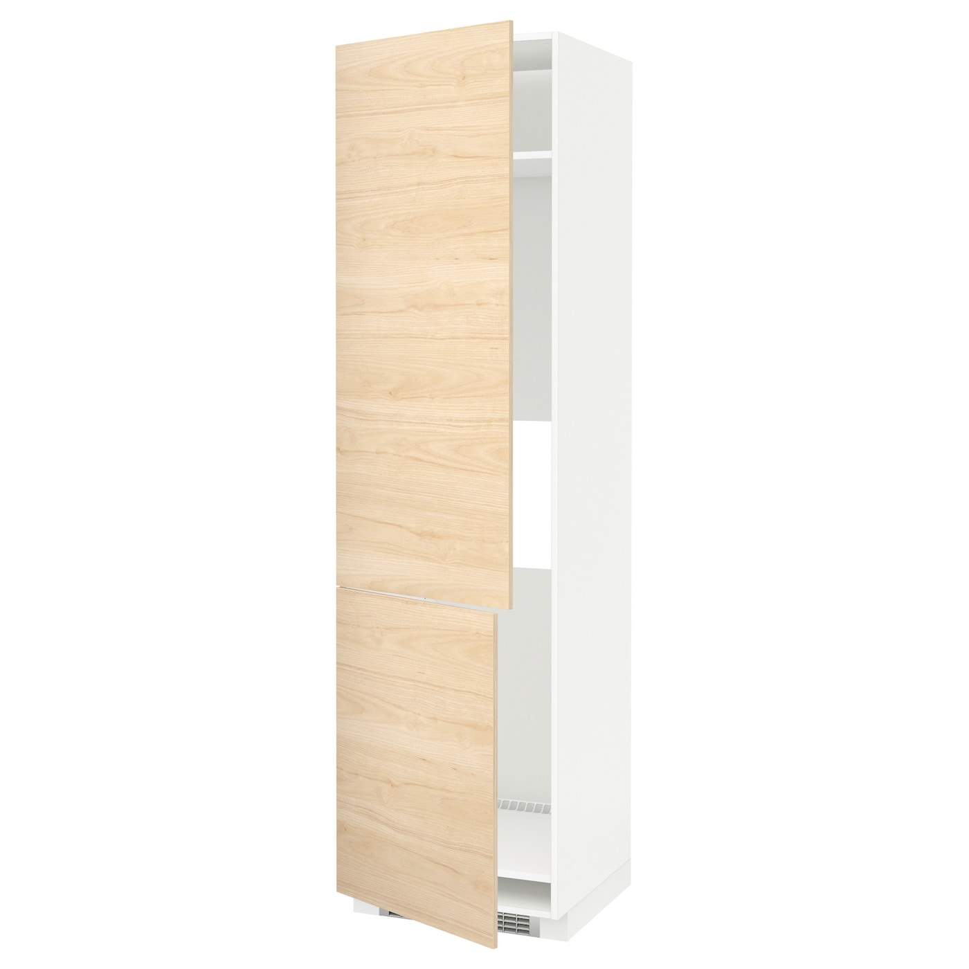 Высокий кухонный шкаф - IKEA METOD/МЕТОД ИКЕА, 220х60х60 см, белый/под беленый дуб