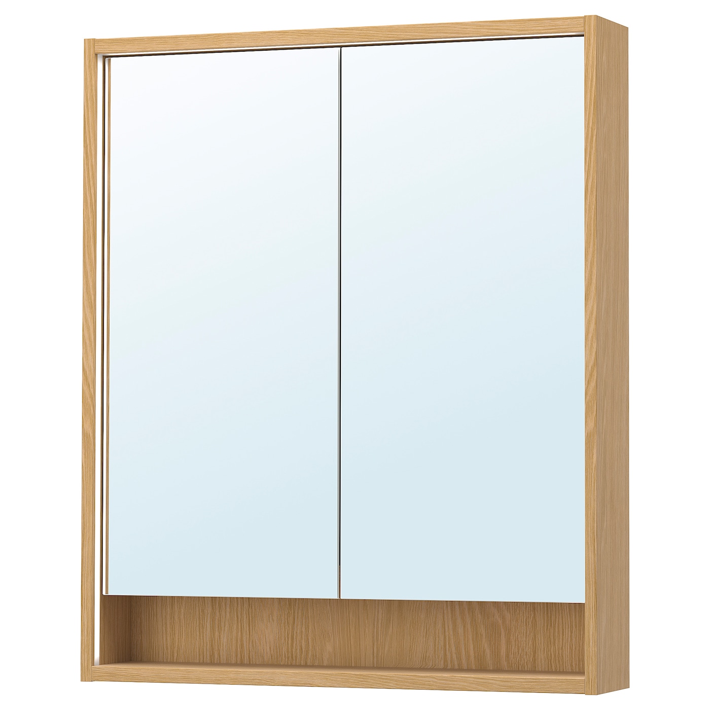 Зеркальный шкаф - FAXÄLVEN / FAXАLVEN IKEA/  ФАКСЭЛЬВЕН ИКЕА , 95х80 см, под беленый дуб