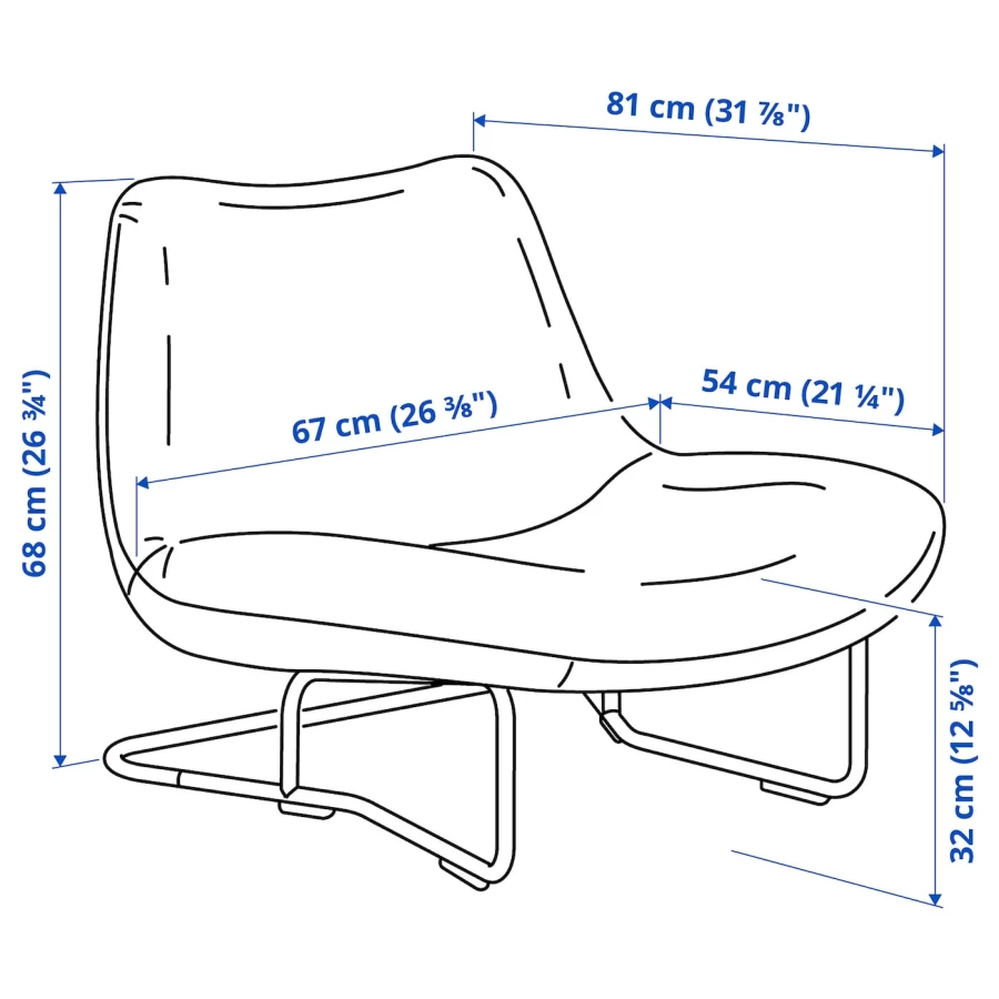 Кресло - IKEA SOTENÄS/SOTENAS/СОТЕНАС ИКЕА, 67х68х54 см, желтый (изображение №5)