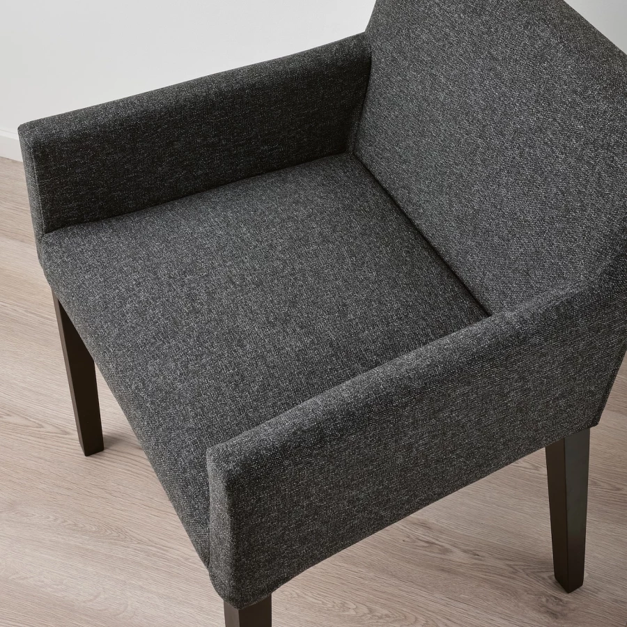 Стол и 6 стульев - STRANDTORP / MÅRENÄS IKEA/СТРАНДТОРП/МАРЕНЭС ИКЕА, 205х95х75 см, коричневый/серый (изображение №8)