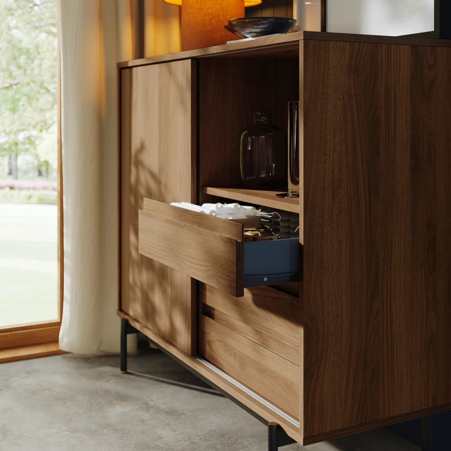 Комод - IKEA RÅDMANSÖ/РЭДМАНСЁ ИКЕА, 118х49х103 см, коричневый (изображение №5)