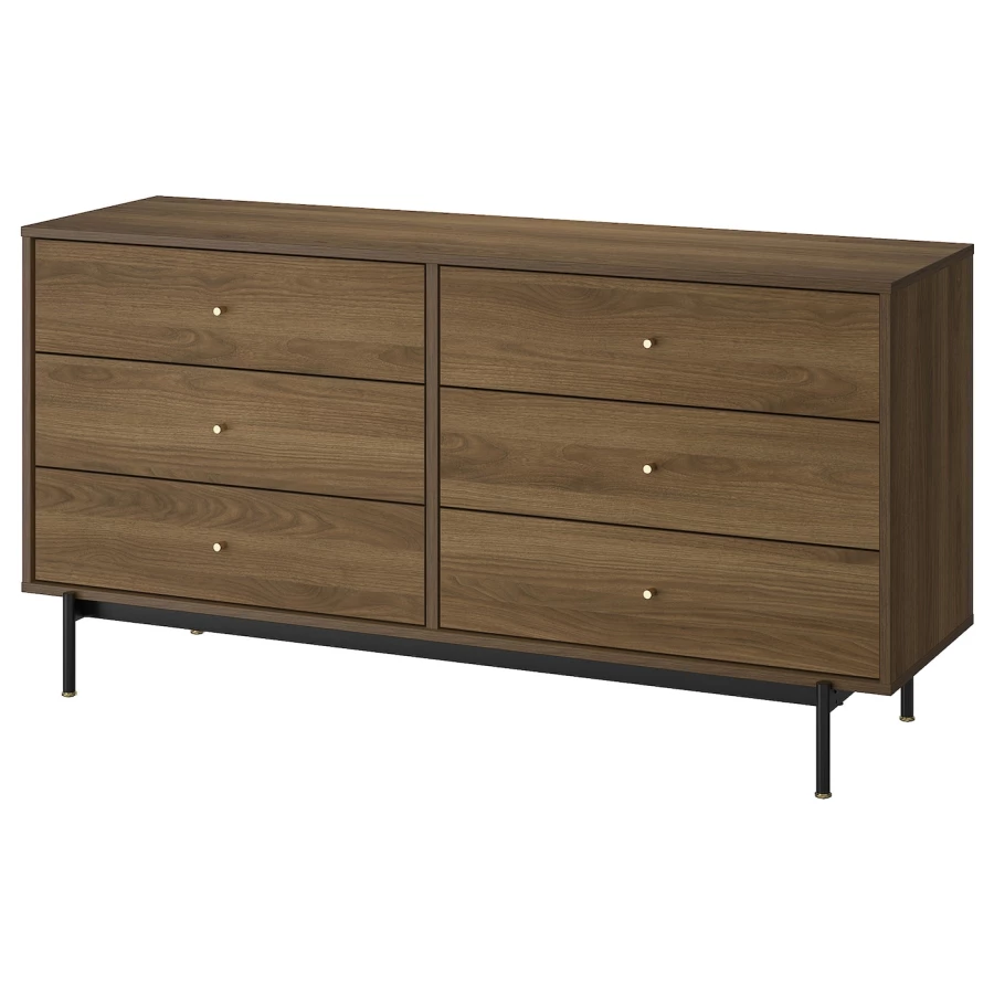 Комод - IKEA RÅDMANSÖ/РЭДМАНСЁ ИКЕА, 159х48х81 см, коричневый (изображение №2)