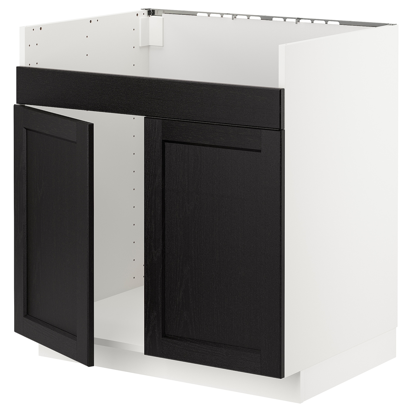 Шкаф под раковину /3 шт/2 шт - METOD / HAVSEN  IKEA/ МЕТОД/ХАВСЕН/ИКЕА, 88х80 см,  белый/черный