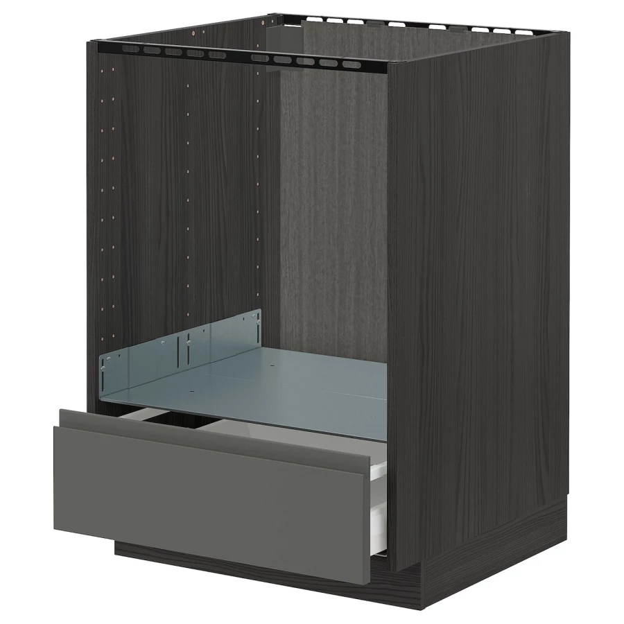 Шкаф для встроенной техники - IKEA METOD MAXIMERA, 88x62x60см, серый, МЕТОД МАКСИМЕРА ИКЕА (изображение №1)