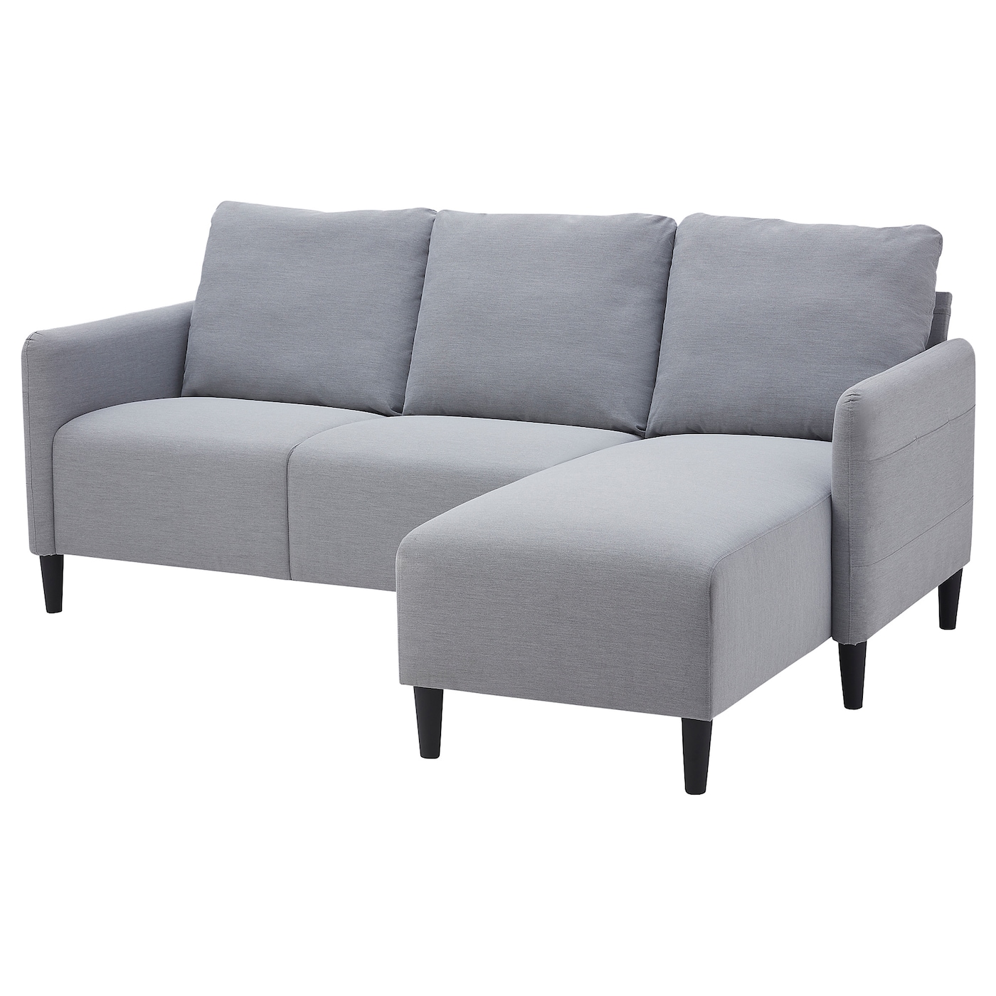 3-местный диван с шезлонгом, IKEA ANGERSBY,  84x196см, светло-серый, АНГЕРСБИ ИКЕА