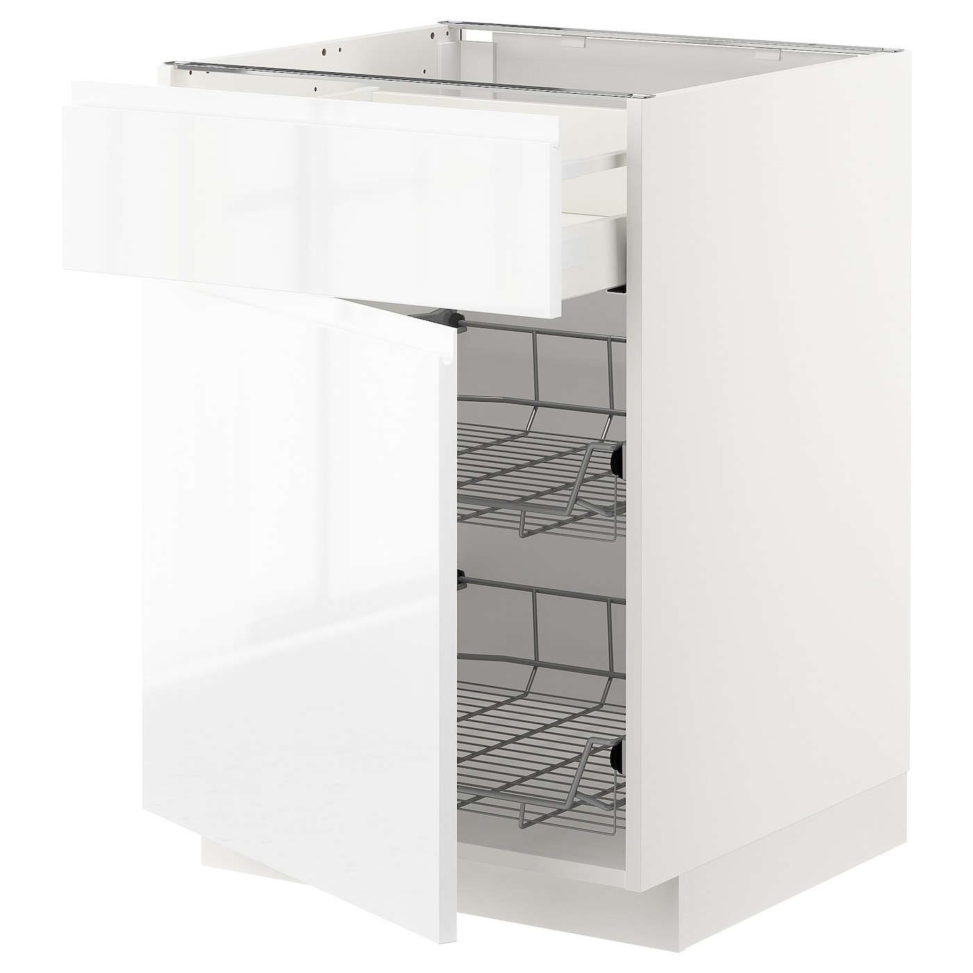 Напольный шкаф - METOD / MAXIMERA IKEA/ МЕТОД/ МАКСИМЕРА ИКЕА,  60х88 см, белый