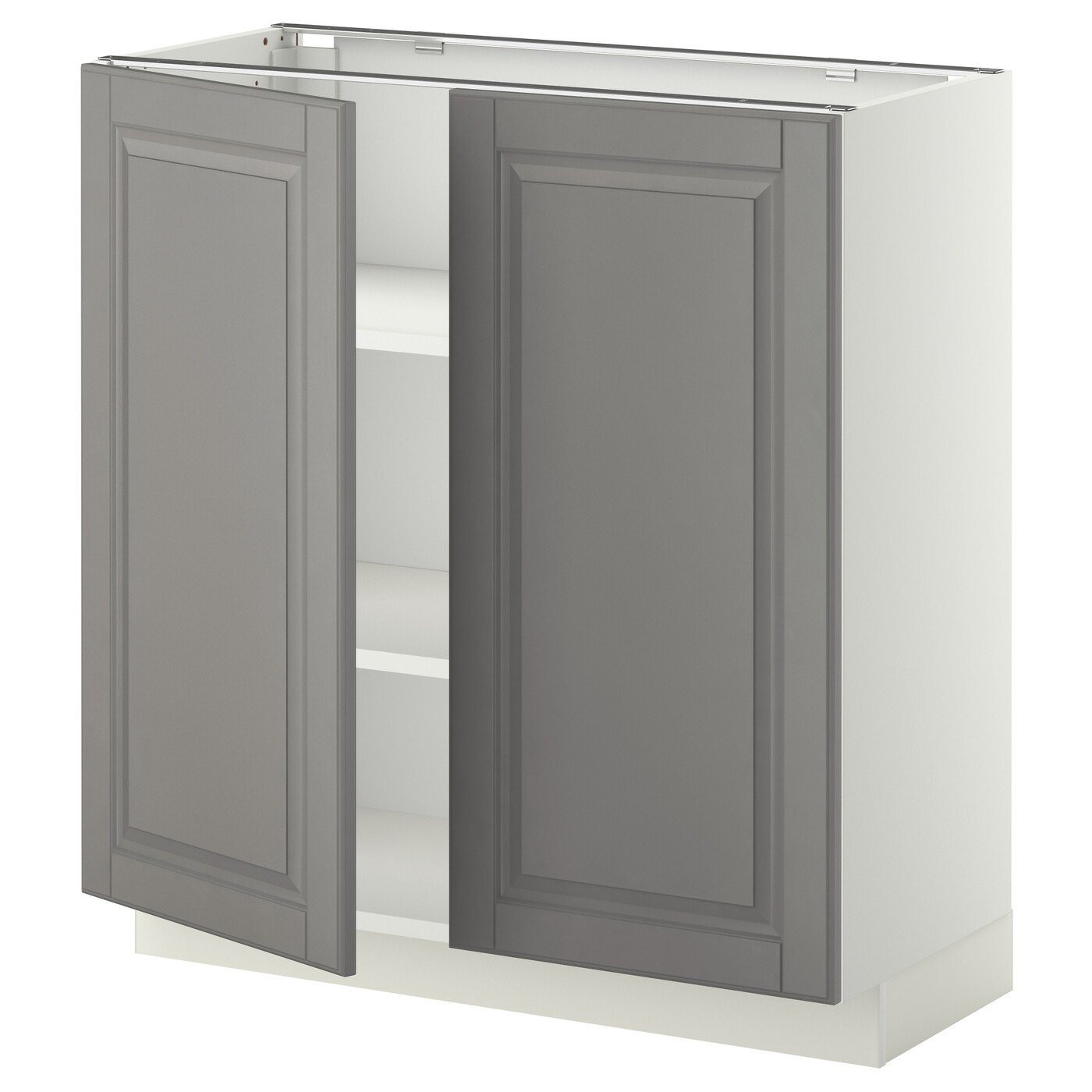 Напольный шкаф - IKEA METOD, 88x39,5x80см, белый/серый, МЕТОД ИКЕА