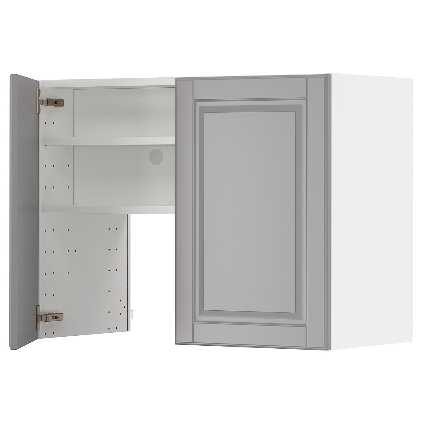 METOD Навесной шкаф - METOD IKEA/ МЕТОД ИКЕА, 60х80 см, белый/серый