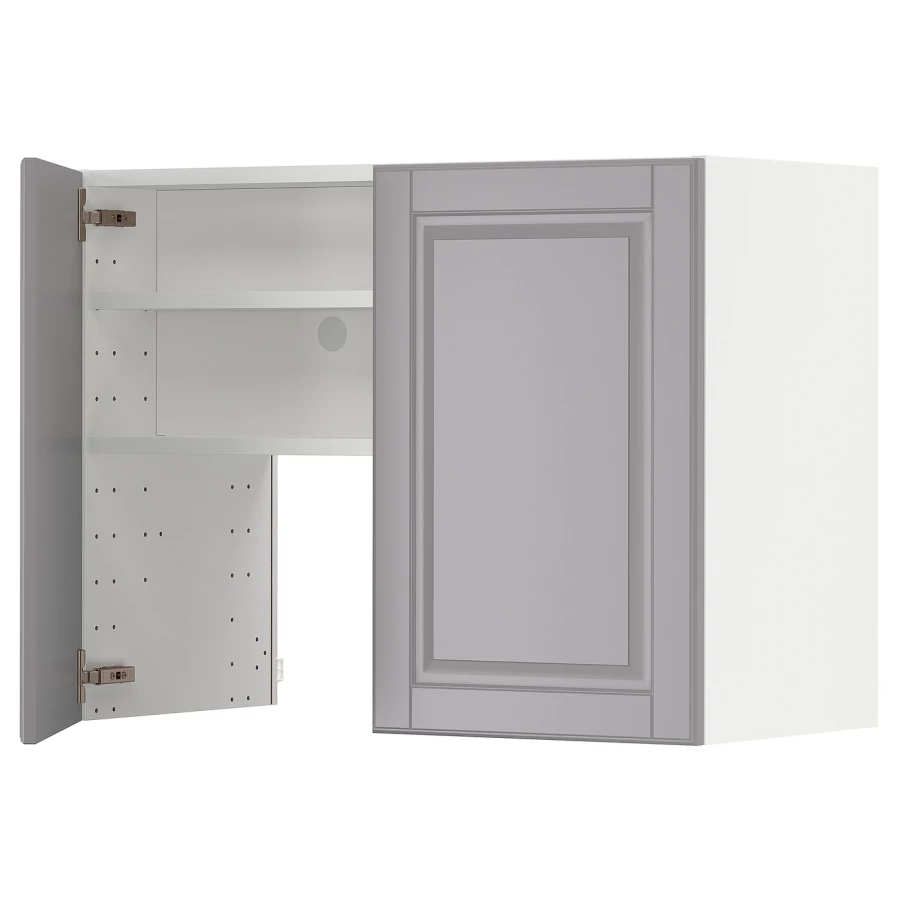 METOD Навесной шкаф - METOD IKEA/ МЕТОД ИКЕА, 60х80 см, белый/серый (изображение №1)