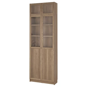 BILLY / OXBERG Книжный шкаф со стеклянными дверцами ИКЕА