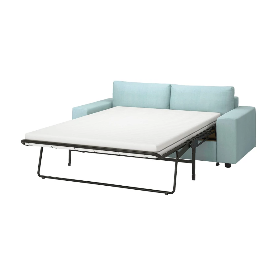 2-местный диван с широкими подлокотниками/Саксемара средний серый - IKEA VIMLE, 98x204см, бежевый, ВИМЛЕ ИКЕА (изображение №1)