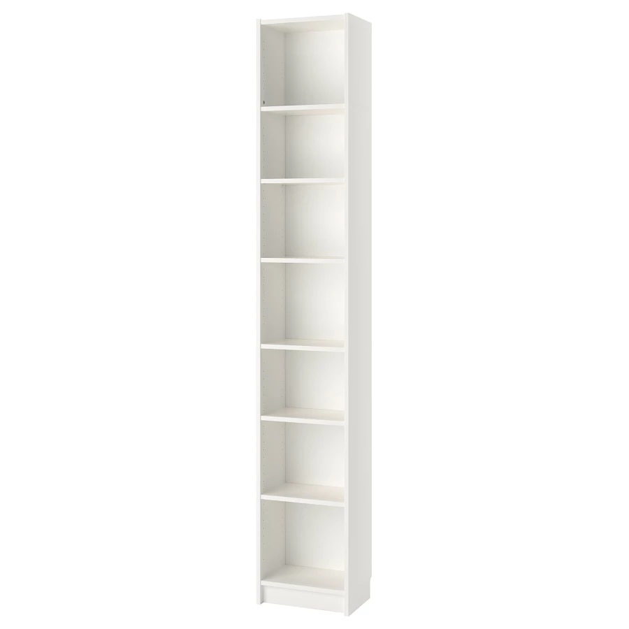 Открытый книжный шкаф - BILLY IKEA/БИЛЛИ ИКЕА, 28х40х237 см, белый (изображение №1)