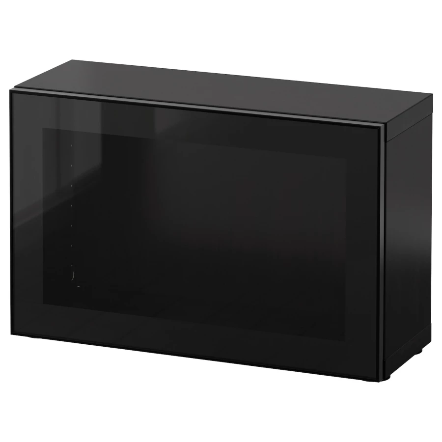 Шкаф - IKEA BESTÅ/BESTA/ БЕСТО ИКЕА, 60x22x,38 см, черный (изображение №1)