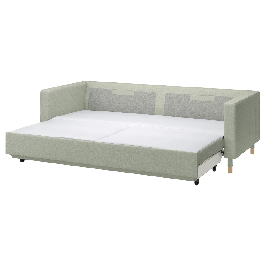3-местный диван-кровать - IKEA LANDSKRONA, 92x223см, белый, ЛАНДСКРУНА ИКЕА (изображение №1)