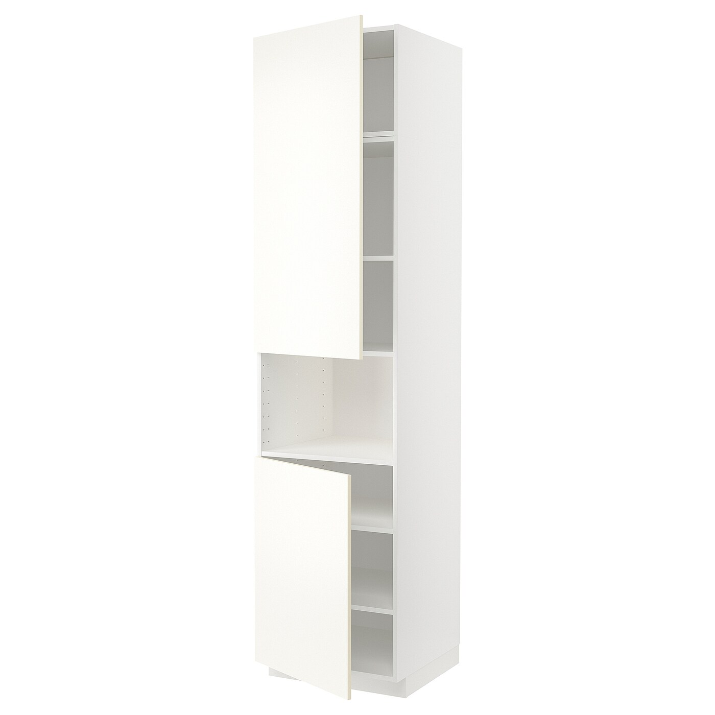 Высокий кухонный шкаф с полками - IKEA METOD/МЕТОД ИКЕА, 240х60х60 см, белый