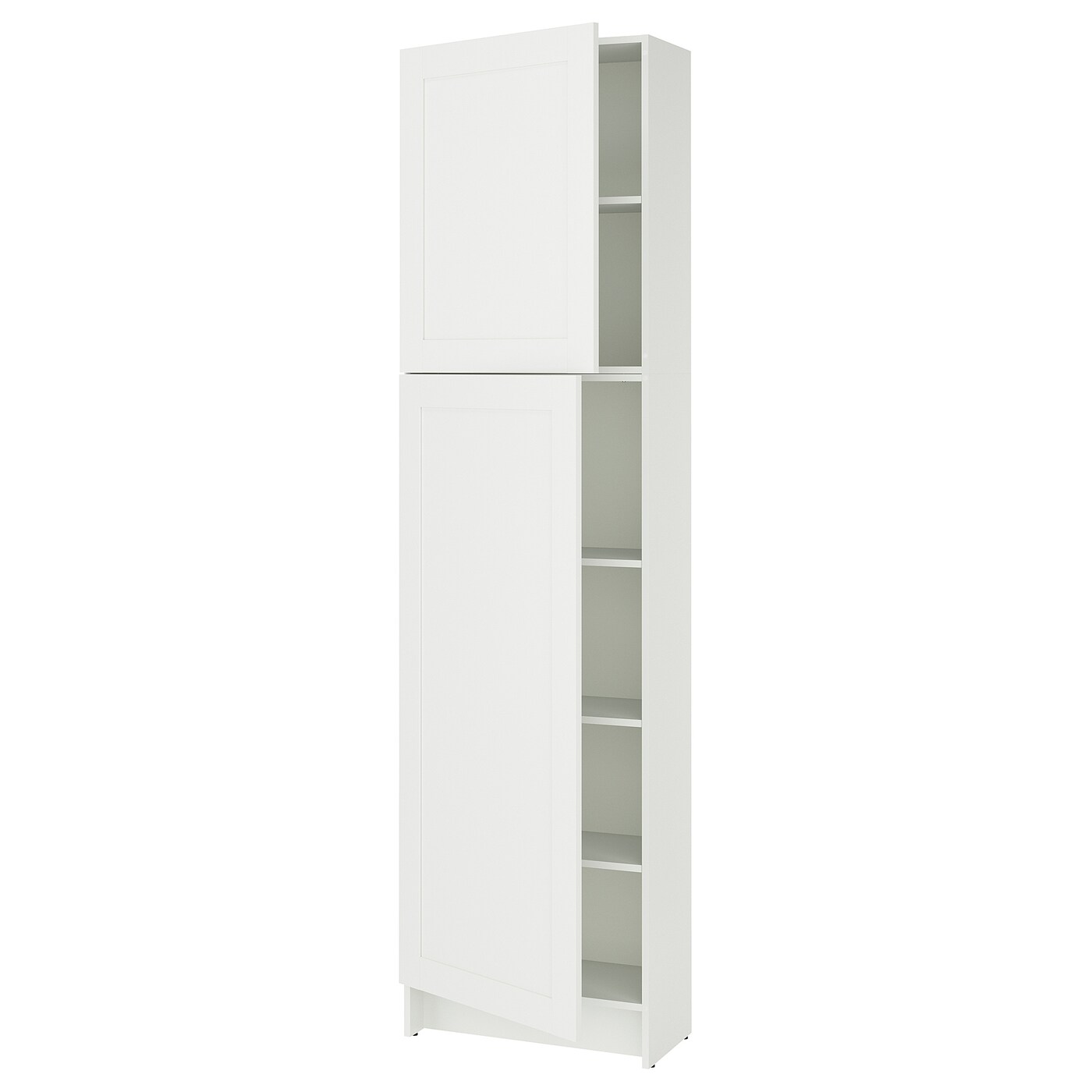 Высокий напольный шкаф - IKEA KNOXHULT/ИКЕА КНОКСХУЛЬТ, 228 см х 60 см х 31 см, белый