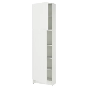 Высокий напольный шкаф - IKEA KNOXHULT/ИКЕА КНОКСХУЛЬТ, 228 см х 60 см х 31 см, белый
