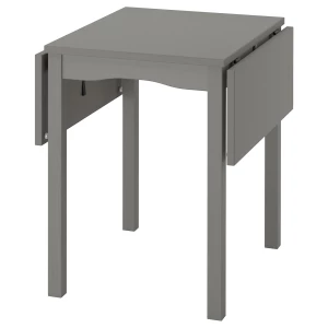 Стол с откидной столешницей - HAUGA IKEA / ХАУГА ИКЕА , 55/109х74х75 см, серый