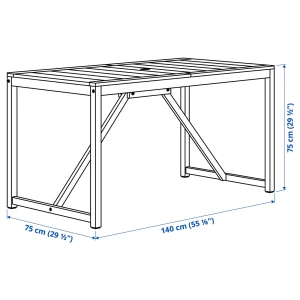 Второе фото. NÄMMARÖ Стол+4 стула с подлокотниками ИКЕА